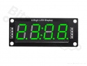 Cijferdisplay 4-digits 7-segments TM1637 clock groen - 50x19mm